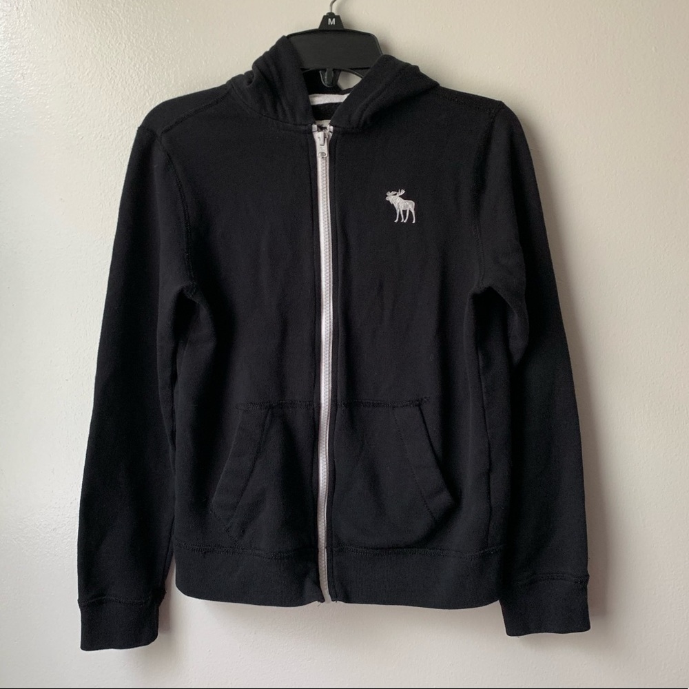 Black Abercrombie Kids Boys Zip Up